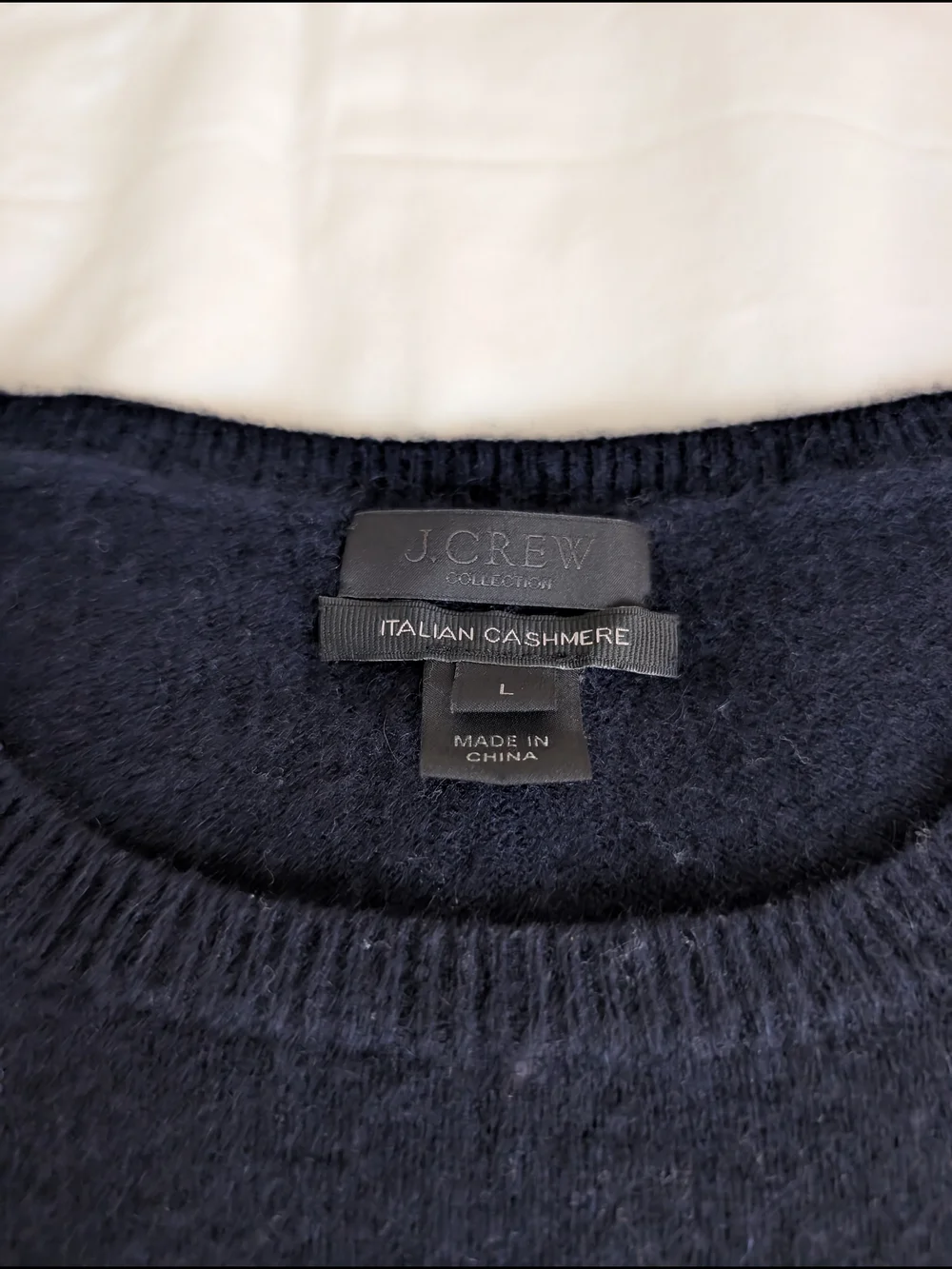 J Crew, Navy Blue, Cashmere, Women's Fine Knit Sleeveless Vest